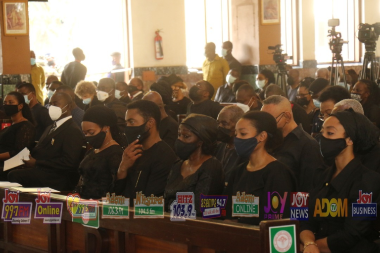 Photos: Nana Konadu In Tears At Rawlings’s Mass Service 