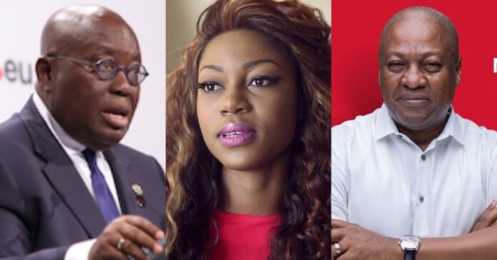 Yvonne Nelson ‘barks’ at Akufo-Addo - Remember what you did to Mahama & fix Dumsor now”