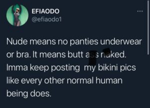 Efia Odo Reacts - I will Keep Posting My Bikini Pics