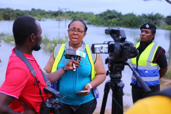 HON LINDA A. OCLOO TOURS IMPACTED COMMUNITIES IN THE LOWER VOLTA BASIN OF THE SHAI-OSUDOKU CONSTITUENCY.